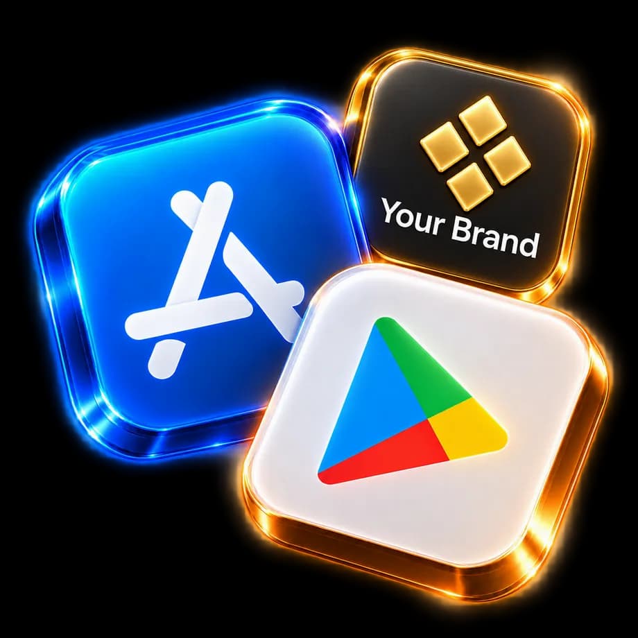 Your Brand · App Store & Google Play