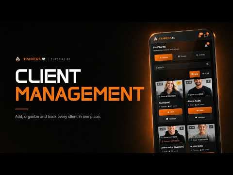 Clients: manage every client, group and progress