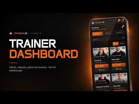 Full tour of the trainer dashboard
