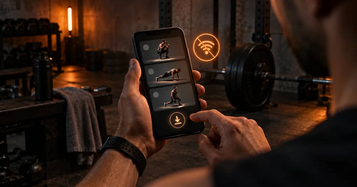 Kunnen je klanten offline trainen in de coaching-app?