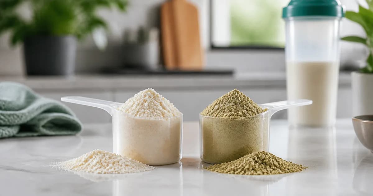 Cover image for Proteina whey vs vegetal: cual deberias elegir?